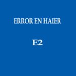 Error H2 en la marca HAIER